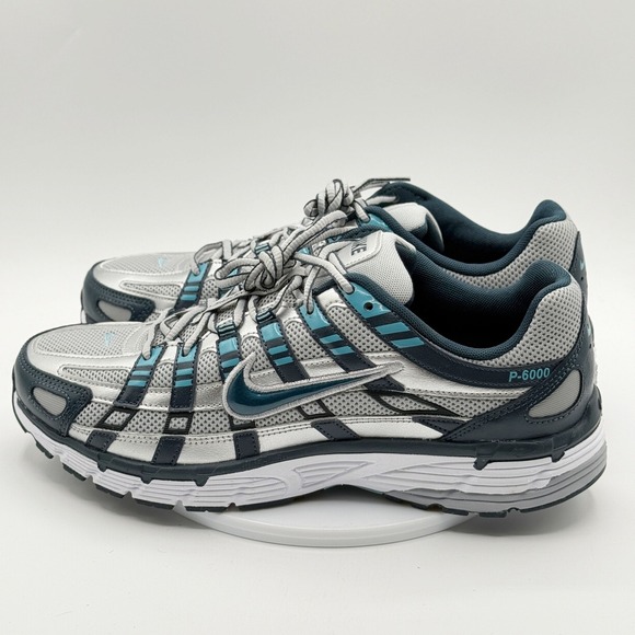 Nike P-6000 Mens Size 11 Armory Navy‎ Silver Marine CD6404-402 Bowerman New - Picture 1 of 9